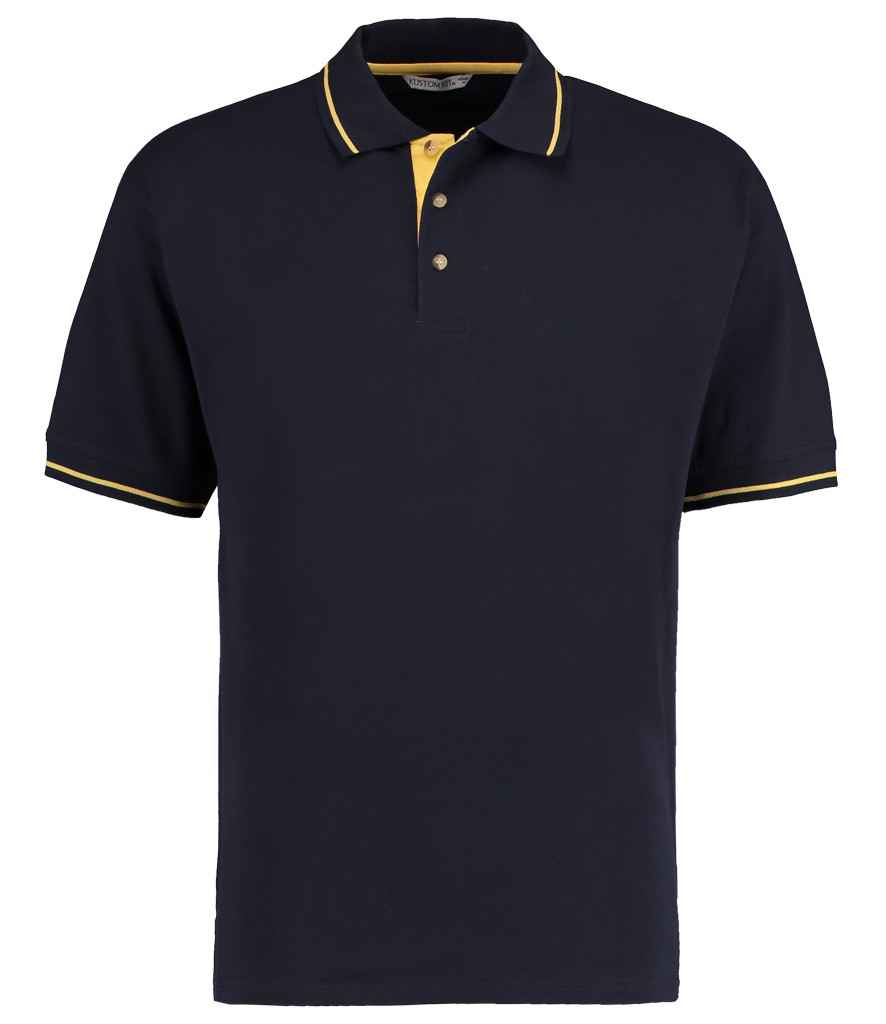 Kustom Kit St Mellion Tipped Cotton Piqu Polo Shirt