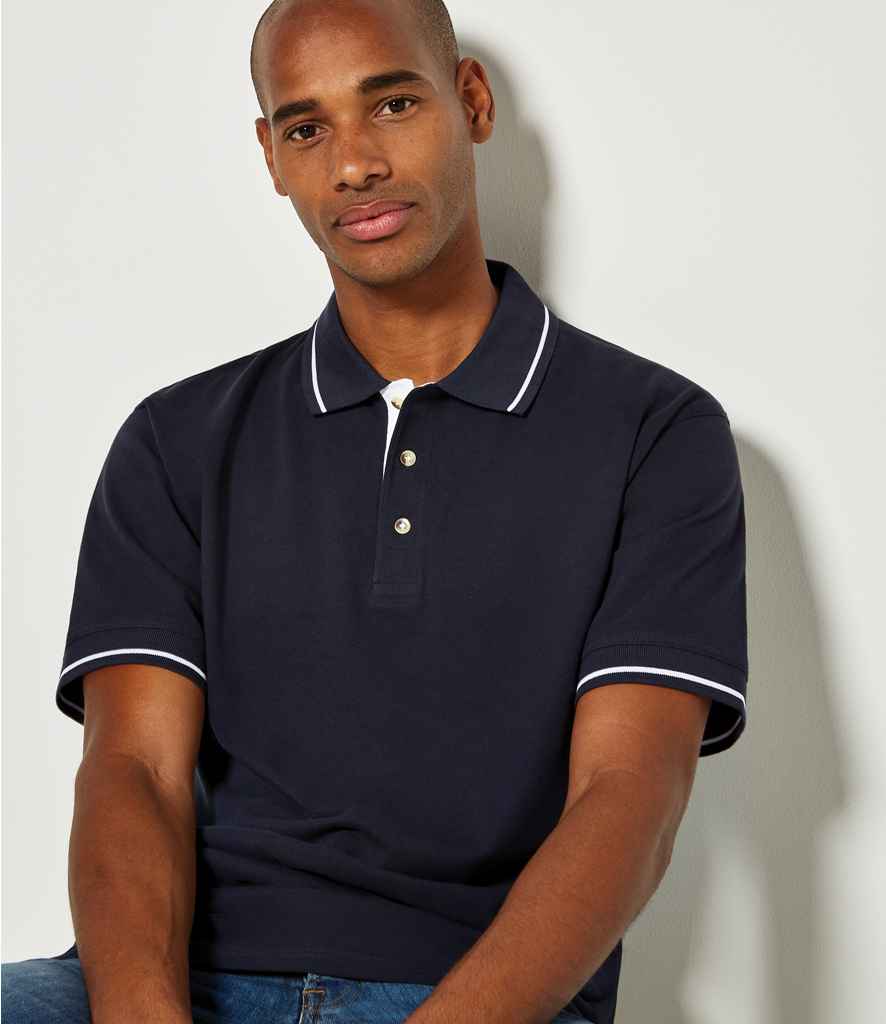 Kustom Kit St Mellion Tipped Cotton Piqu Polo Shirt