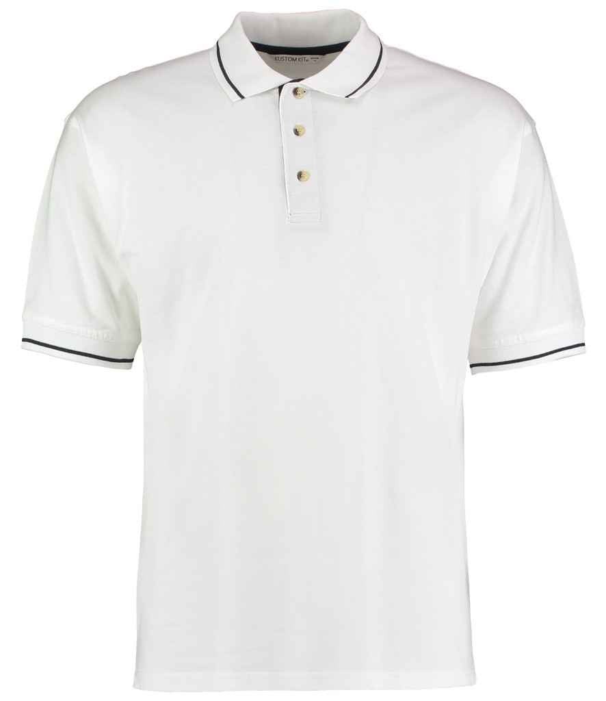 Kustom Kit St Mellion Tipped Cotton Piqu Polo Shirt
