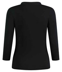 Kustom Kit Ladies 34 Sleeve Mandarin Collar Top