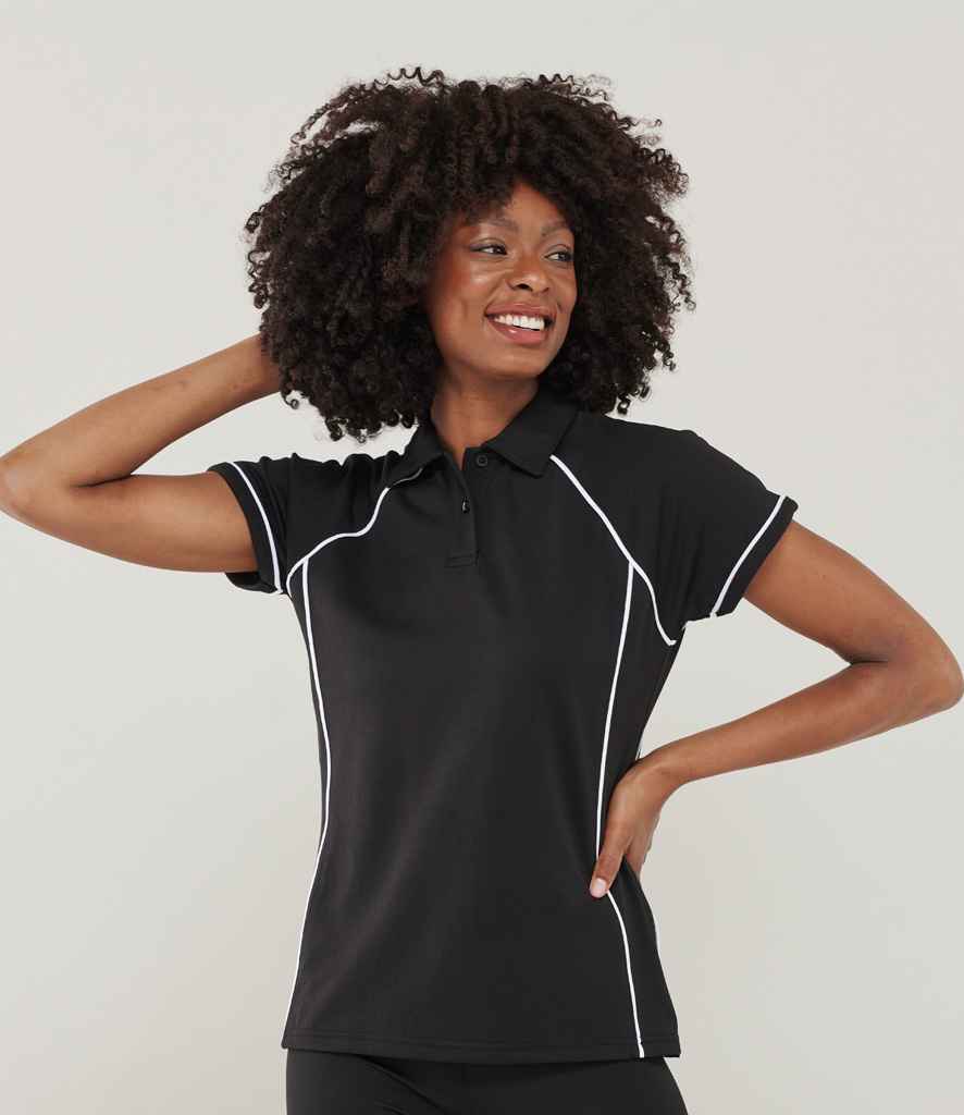 Finden  Hales Ladies Performance Piped Polo Shirt