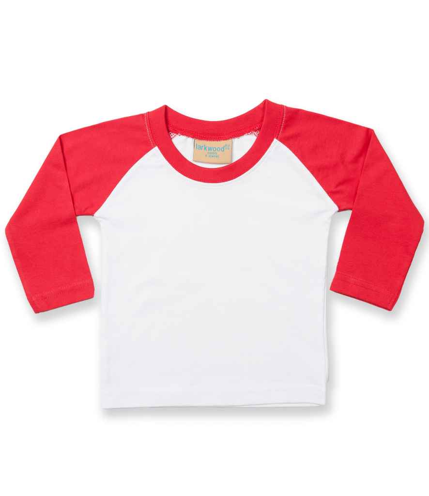 Larkwood BabyToddler Long Sleeve Baseball TShirt
