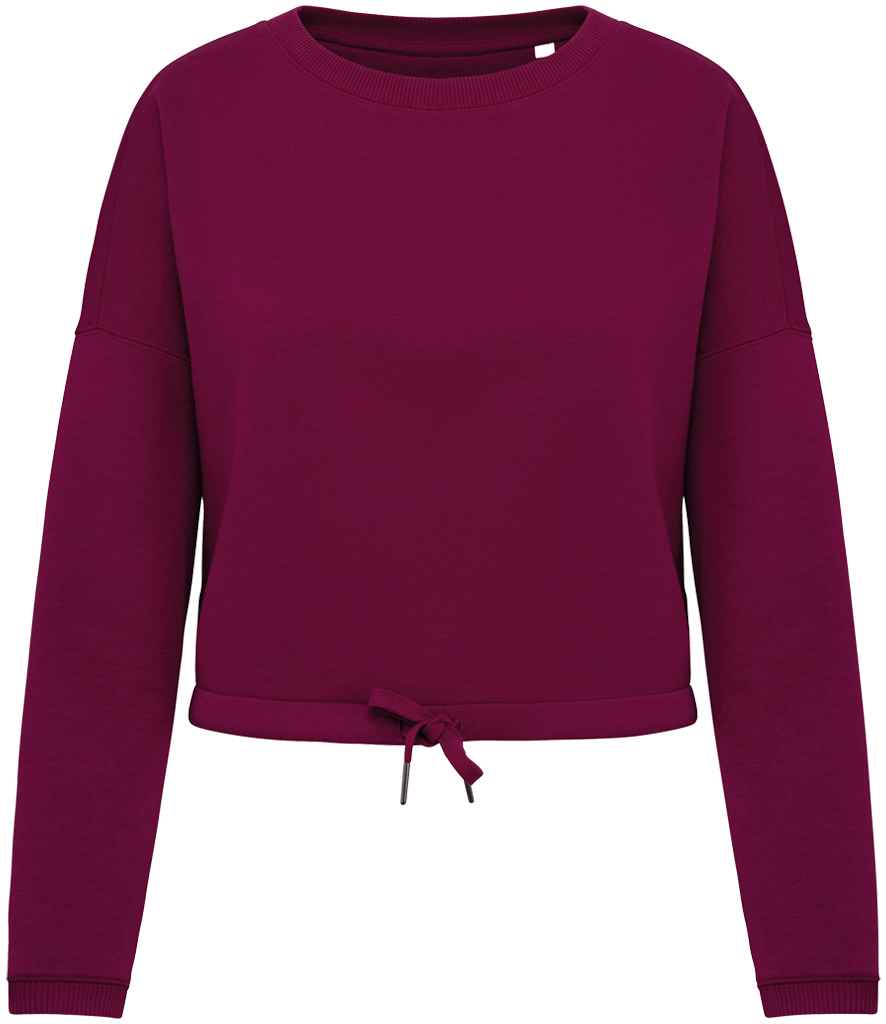 Native Spirit Ladies Oversized Cropped Sweatshirt