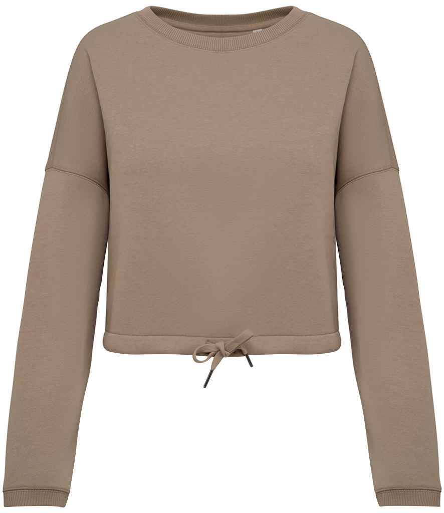 Native Spirit Ladies Oversized Cropped Sweatshirt