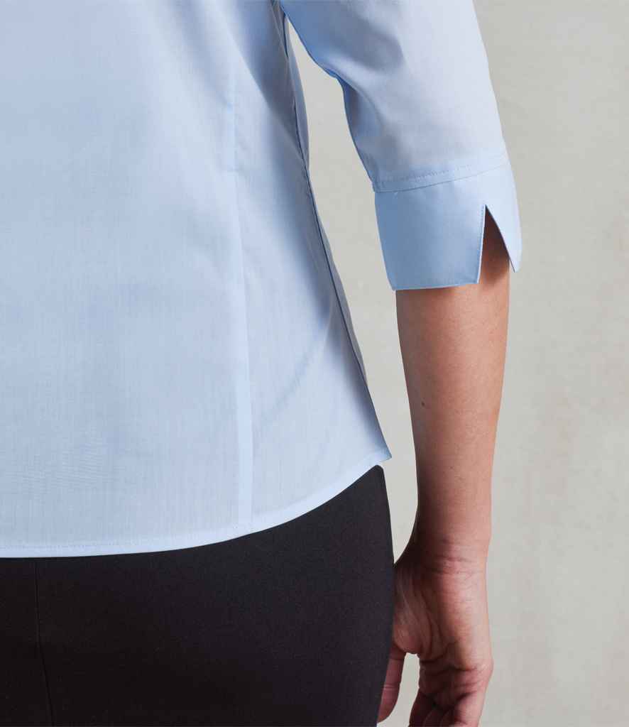 Premier Ladies 34 Sleeve Poplin Blouse