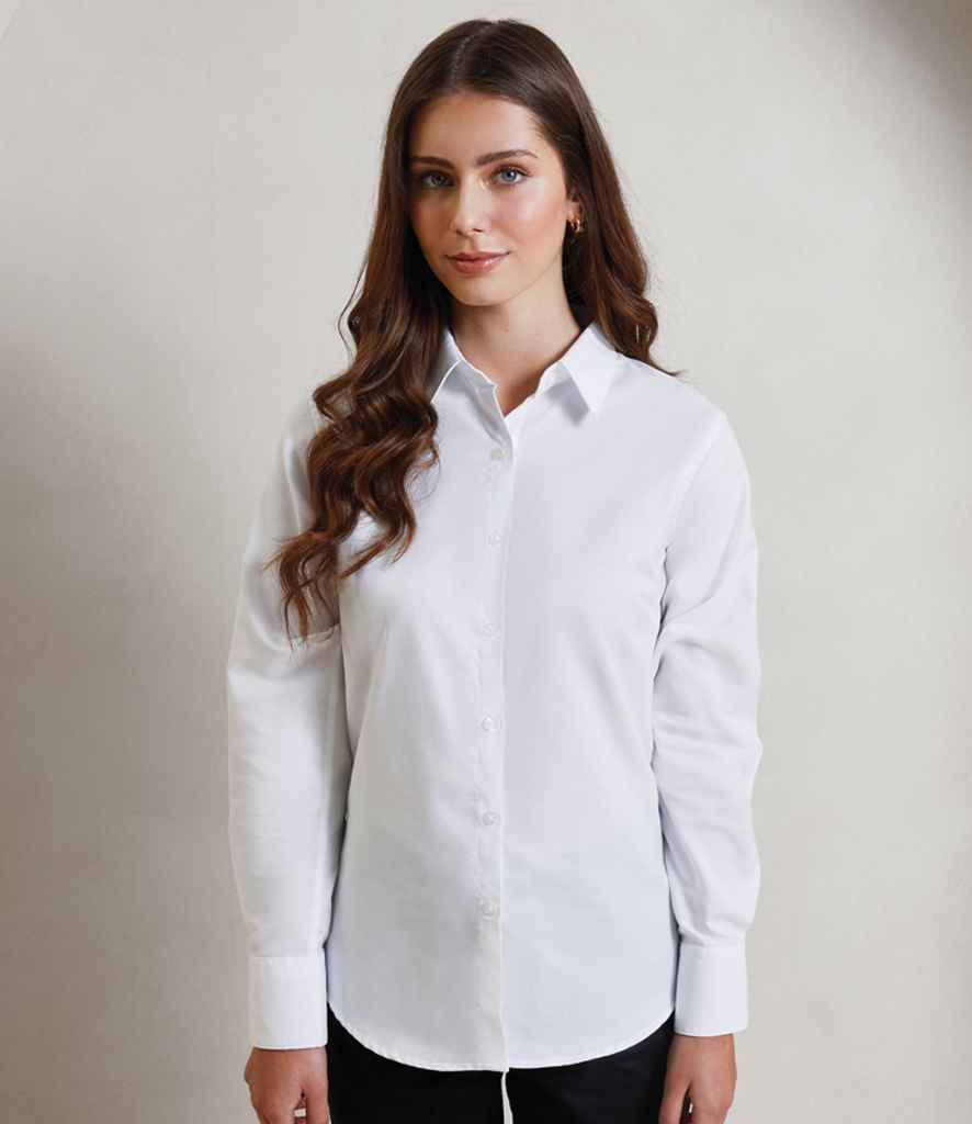 Premier Ladies Signature Long Sleeve Oxford Shirt