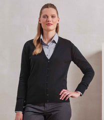 Premier Ladies Essential Acrylic V Neck Cardigan