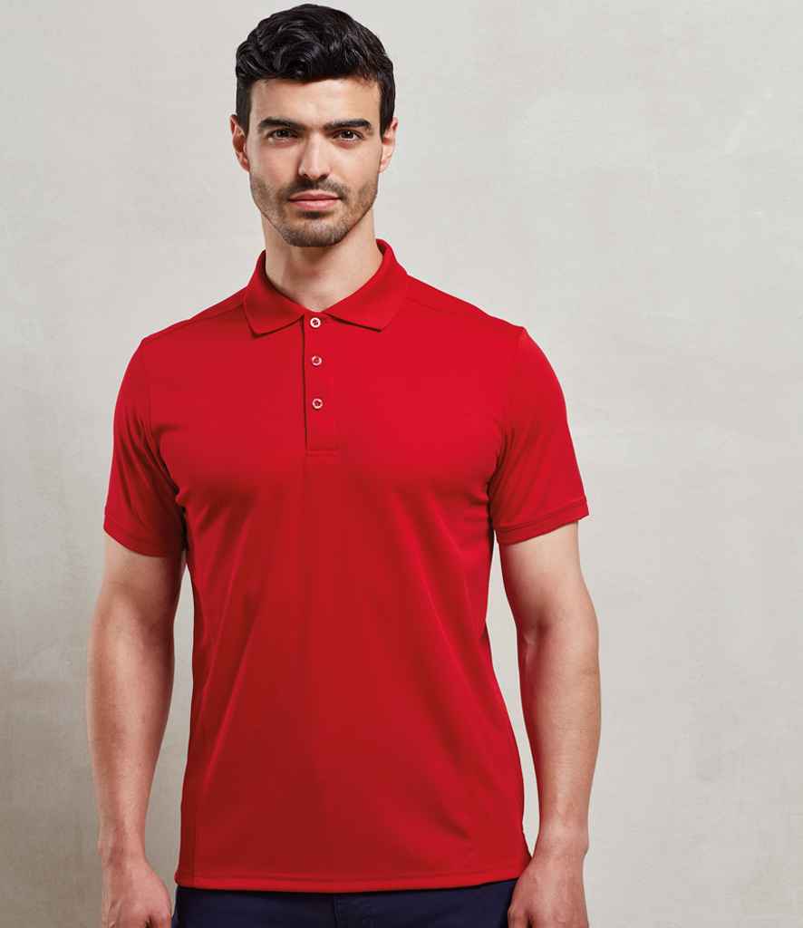 Premier Coolchecker Piqu Polo Shirt