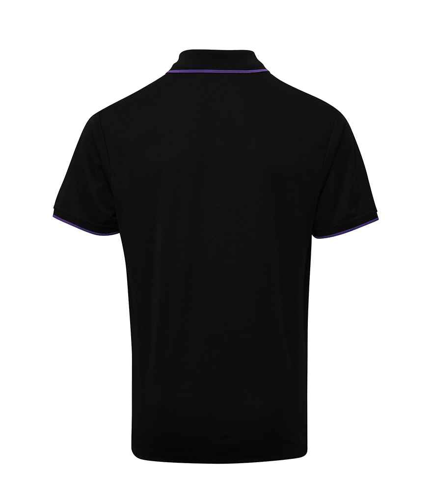 Premier Contrast Coolchecker Piqu Polo Shirt