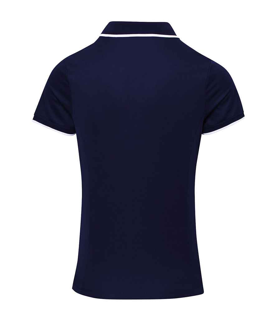 Premier Ladies Contrast Coolchecker Piqu Polo Shirt