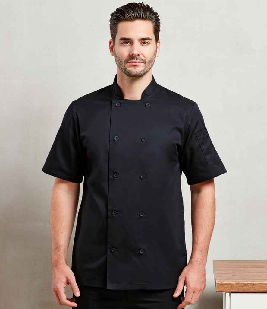 Premier Short Sleeve Chefs Jacket