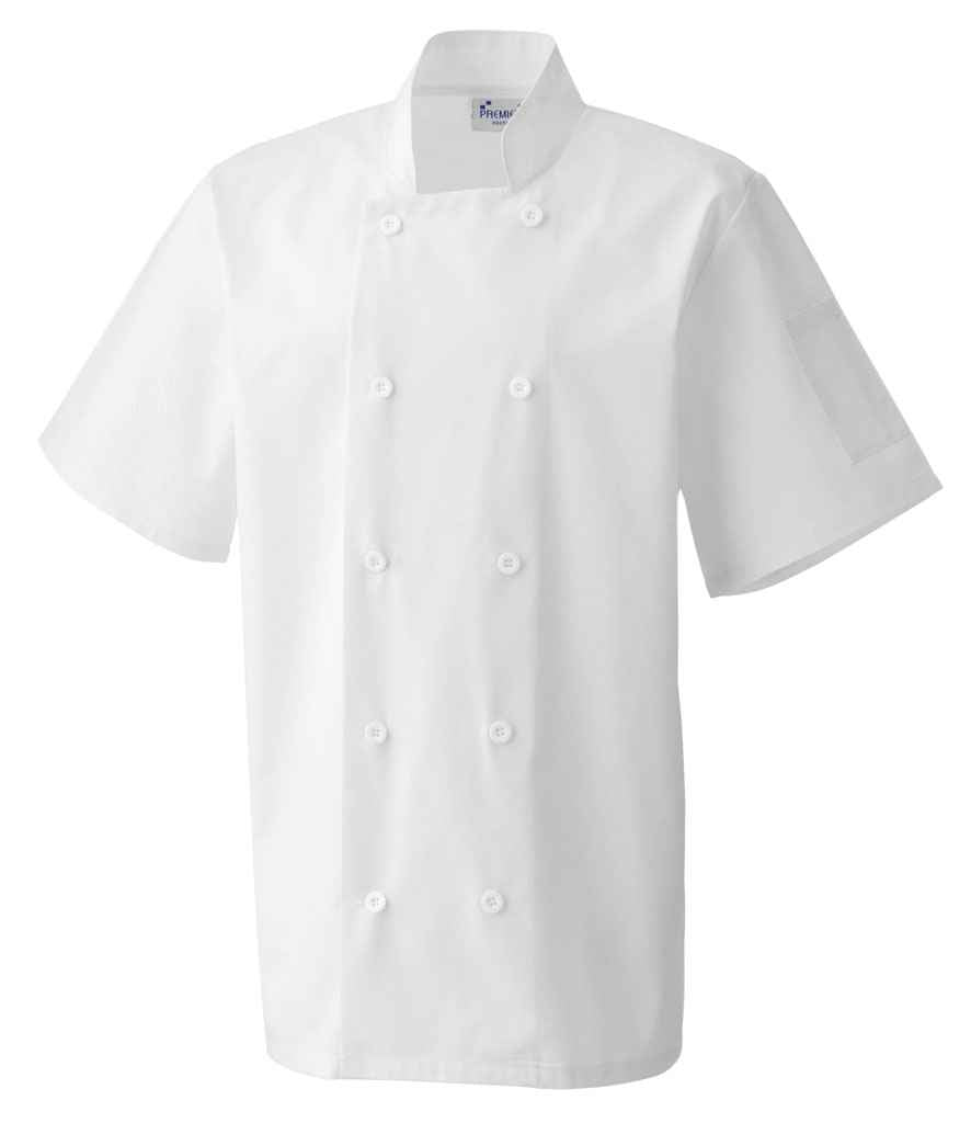 Premier Short Sleeve Chefs Jacket