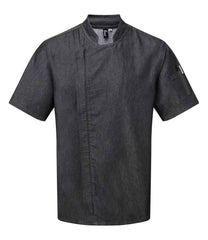 Premier Short Sleeve Zipped Chefs Jacket