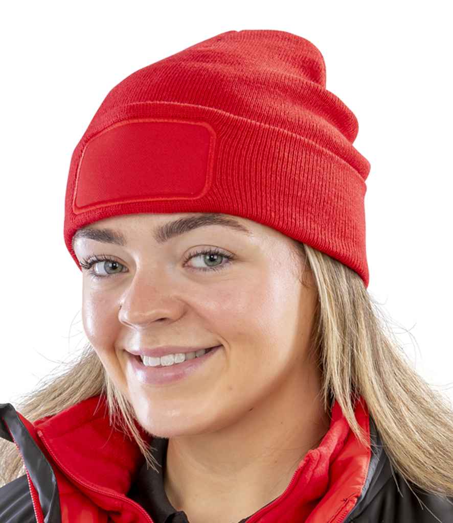 Result Genuine Recycled Double Knit Printers Beanie