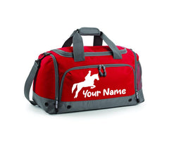 Personalised Equestrian Holdall With Your Name Or Club Kids Boys Mens Kit Bag