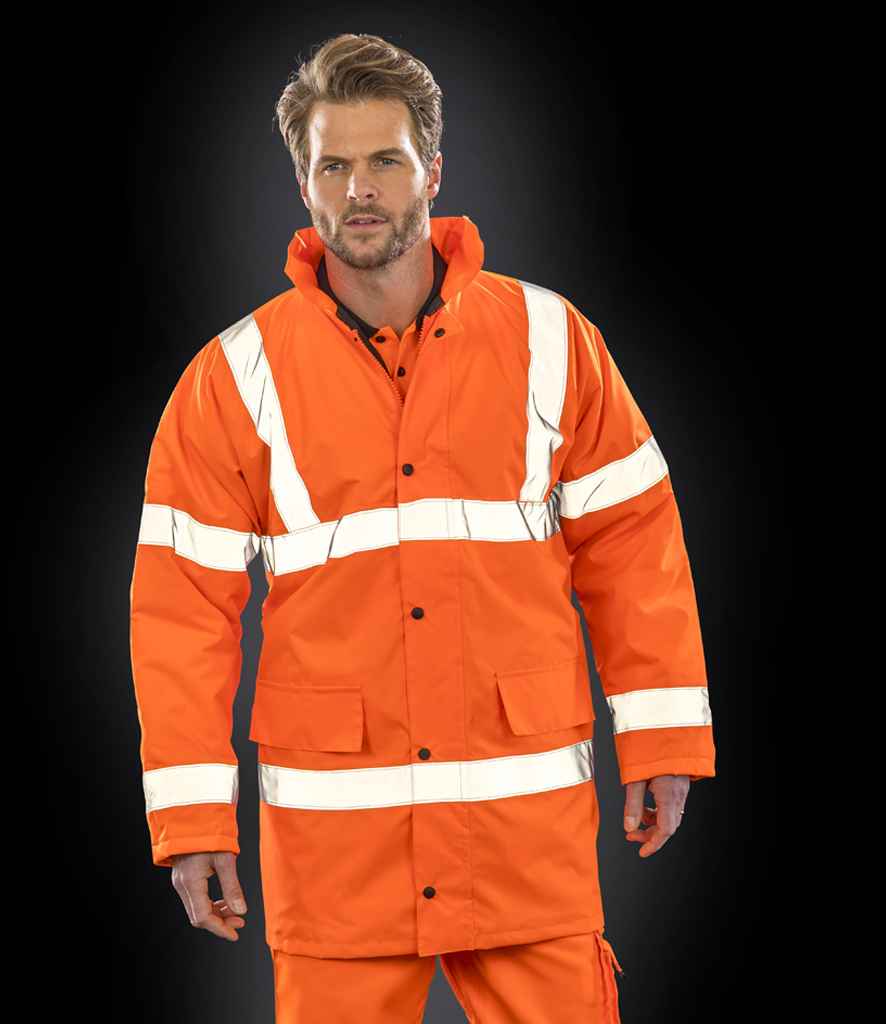 Result Core HiVis Motorway Coat