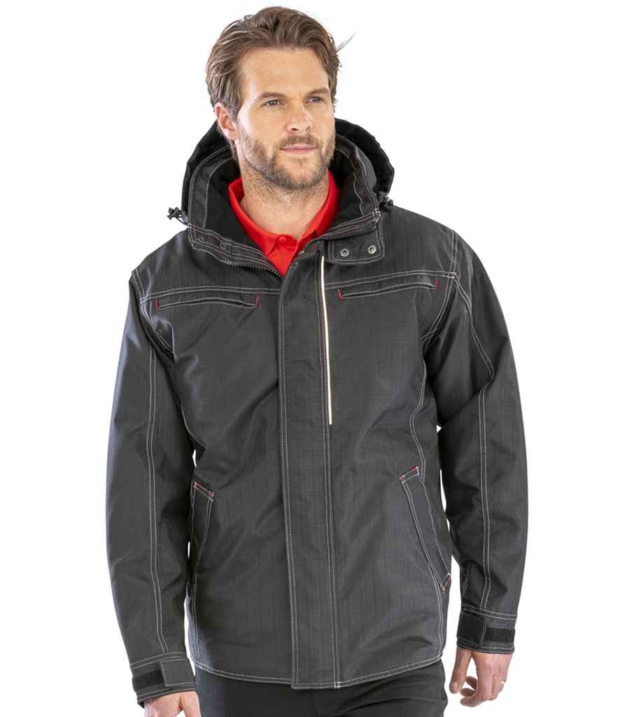 Result WorkGuard Denim Texture Rugged Jacket
