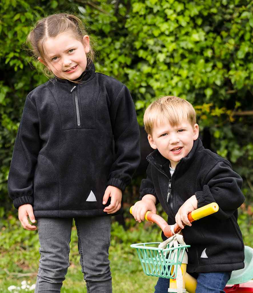 Result KidsYouths Zip Neck Polartherm Fleece