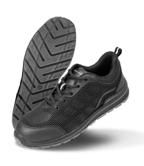 Result WorkGuard All Black Safety Trainers