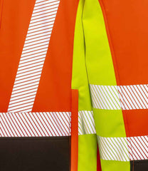 Result Recycled Three Layer Printable 3Tone Safety Soft Shell Jacket