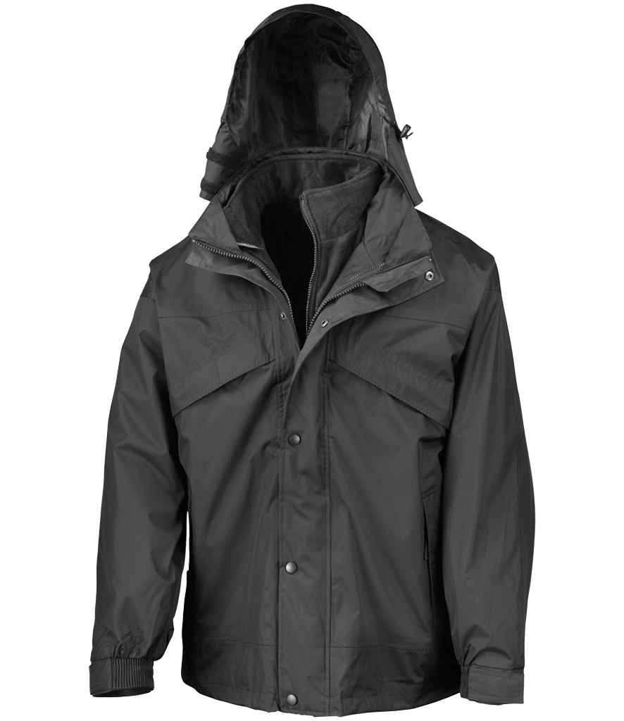 Result 3in1 Waterproof Zip and Clip Fleece Lined Jacket