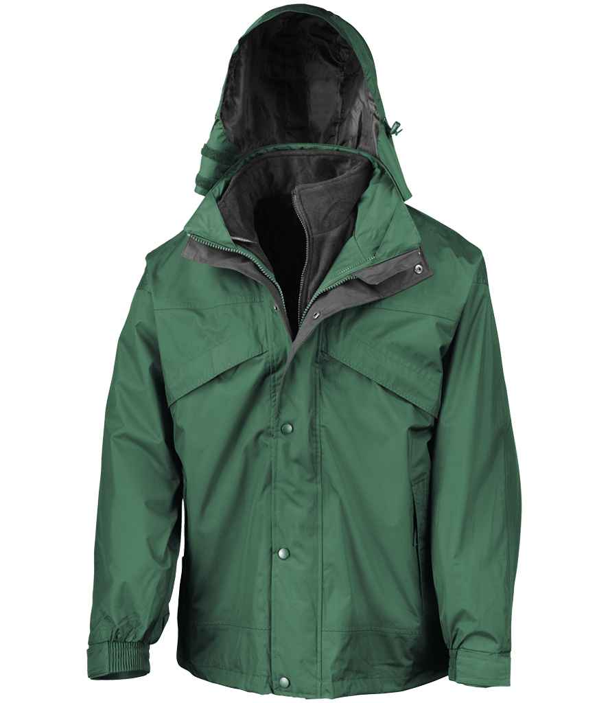 Result 3in1 Waterproof Zip and Clip Fleece Lined Jacket