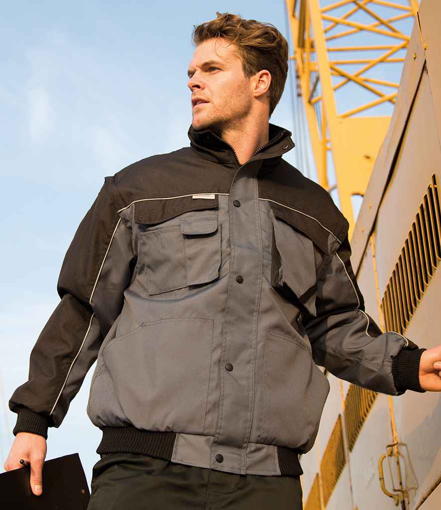 Result WorkGuard Zip Sleeve Heavy Duty Jacket