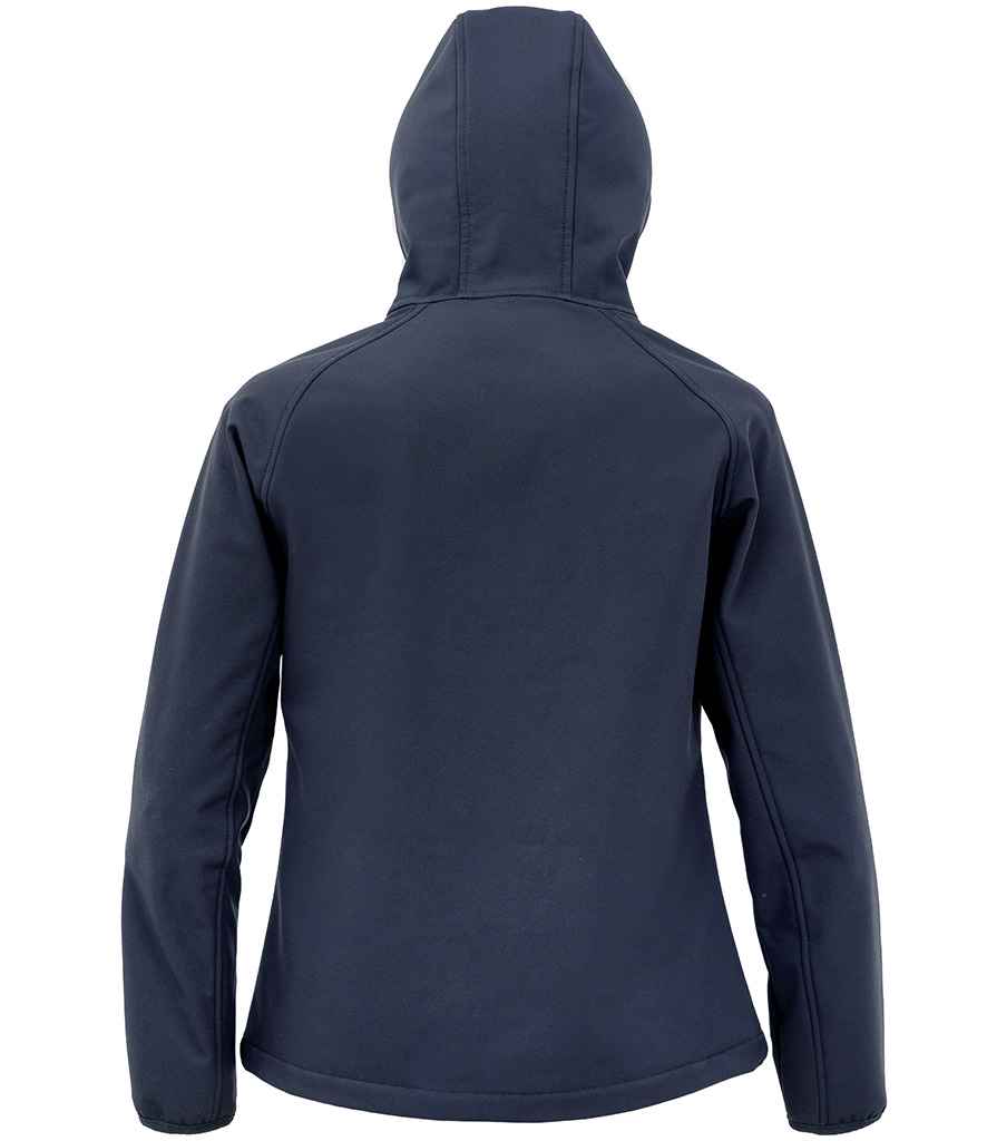 Result Genuine Recycled Ladies Three Layer Printable Hooded Soft Shell Jacket
