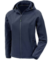 Result Genuine Recycled Ladies Three Layer Printable Hooded Soft Shell Jacket