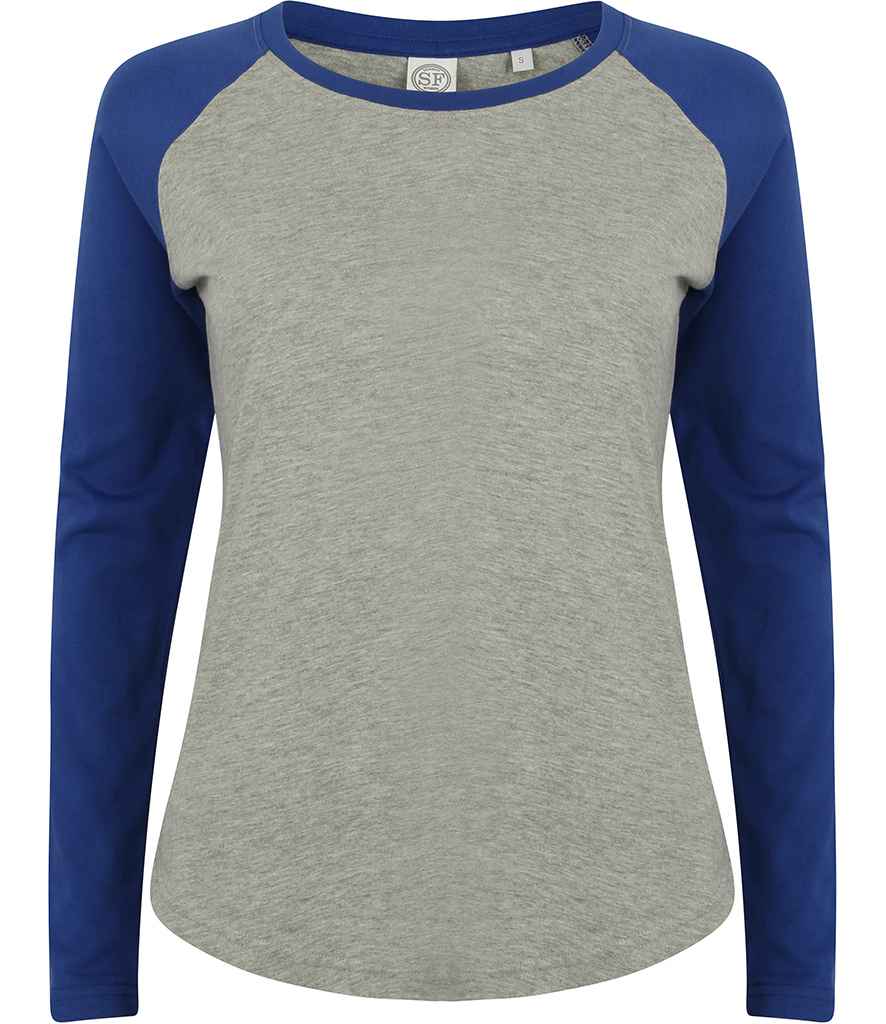 SF Clothing Ladies Long Sleeve Baseball TShirt