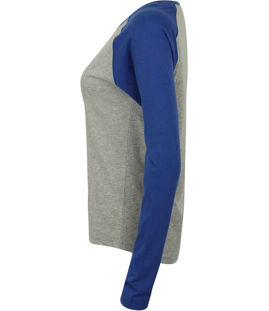 SF Clothing Ladies Long Sleeve Baseball TShirt