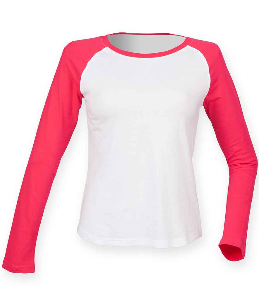 SF Clothing Ladies Long Sleeve Baseball TShirt