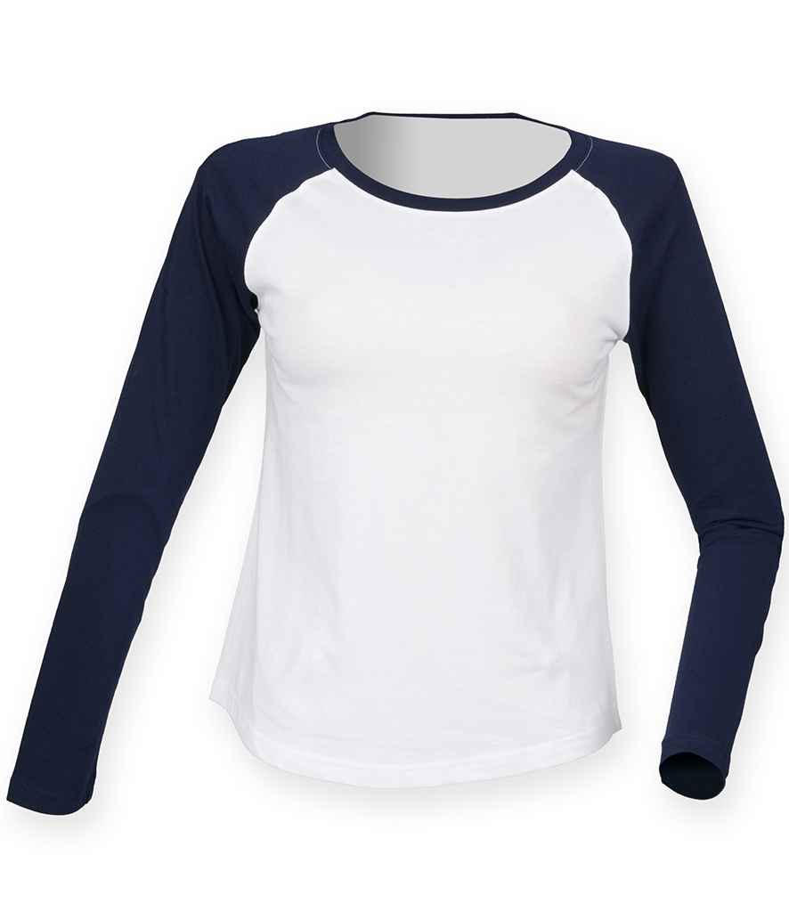 SF Clothing Ladies Long Sleeve Baseball TShirt