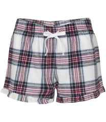 SF Clothing Ladies Tartan Frill Lounge Shorts