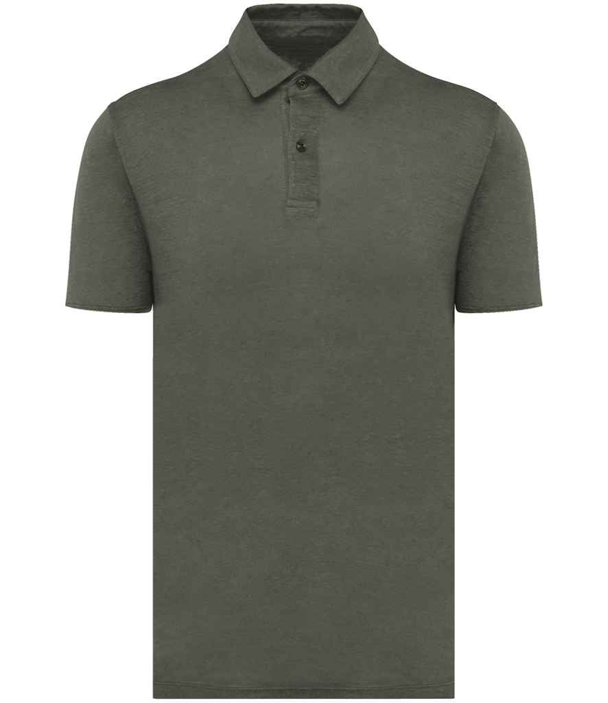 Spasso Knitted Linen Polo Shirt