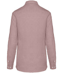 Spasso Ladies Long Sleeve Linen Shirt