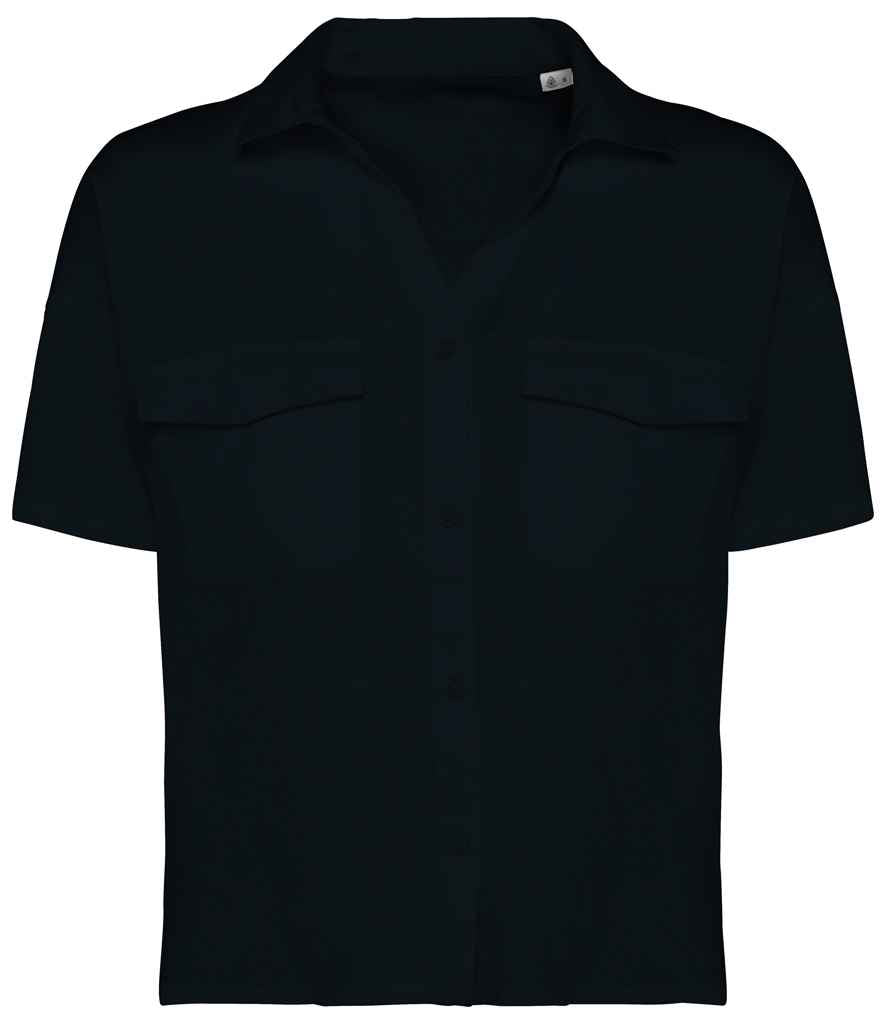 Spasso Ladies Short Sleeve Oversized TENCEL Shirt