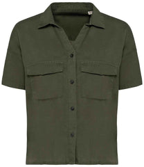 Spasso Ladies Short Sleeve Oversized TENCEL Shirt