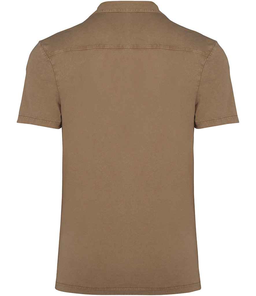 Spasso Jersey Short Sleeve Bowling Collar Shirt