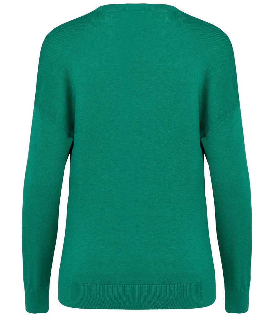 Spasso Ladies TENCEL V Neck Sweater