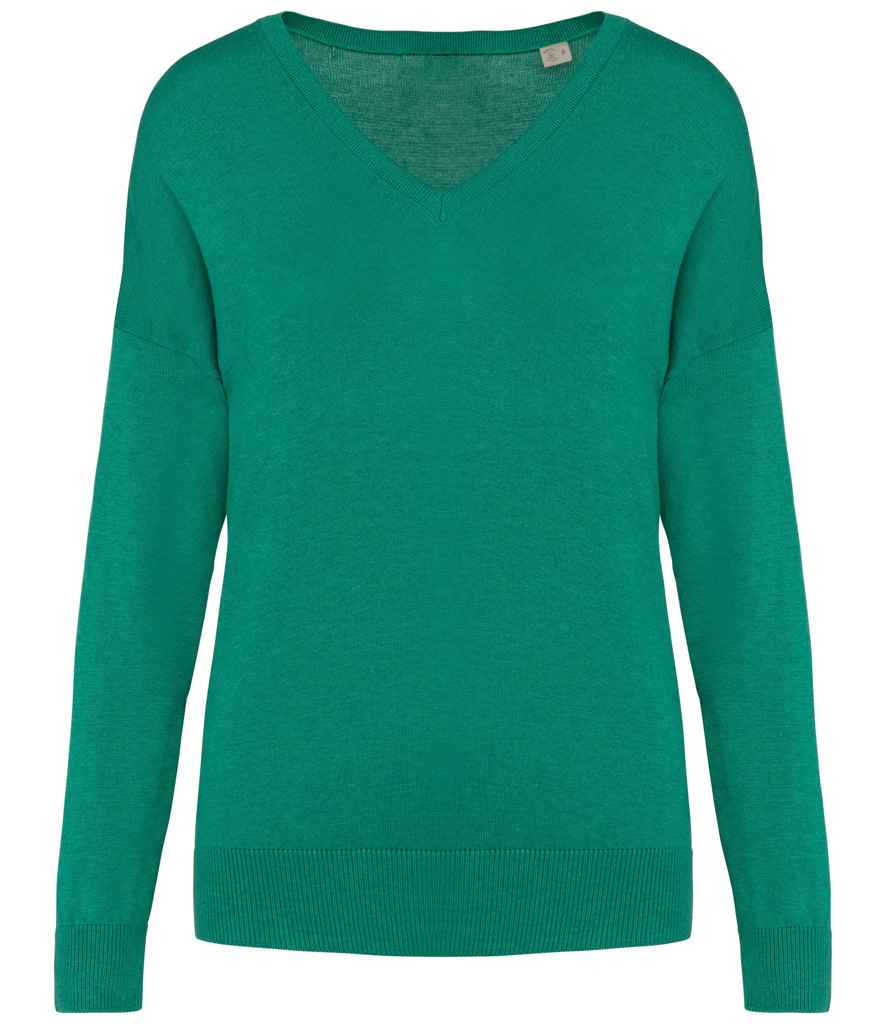 Spasso Ladies TENCEL V Neck Sweater