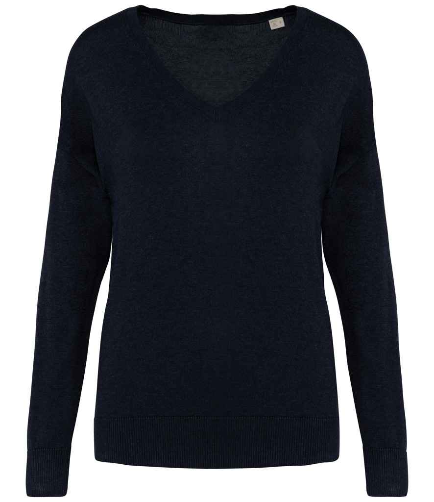Spasso Ladies TENCEL V Neck Sweater