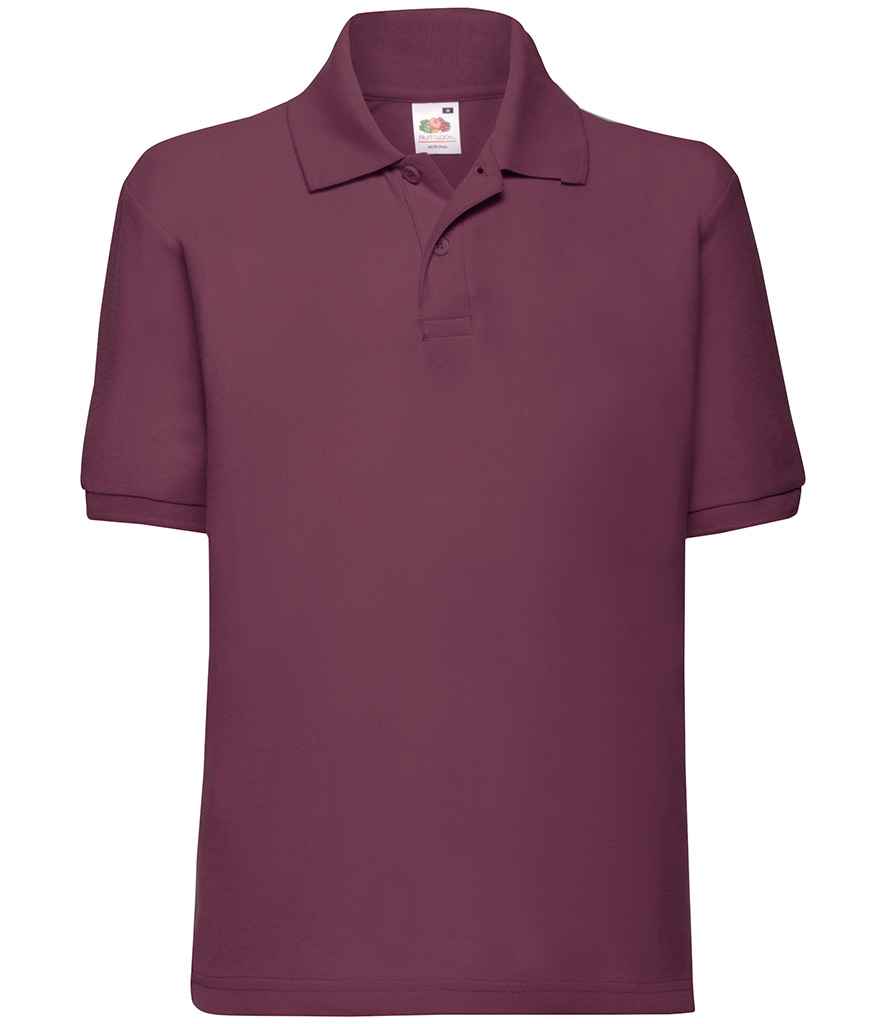 Fruit of the Loom Kids PolyCotton Piqu Polo Shirt