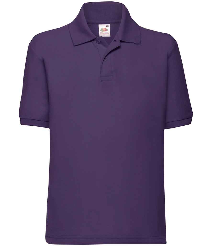 Fruit of the Loom Kids PolyCotton Piqu Polo Shirt