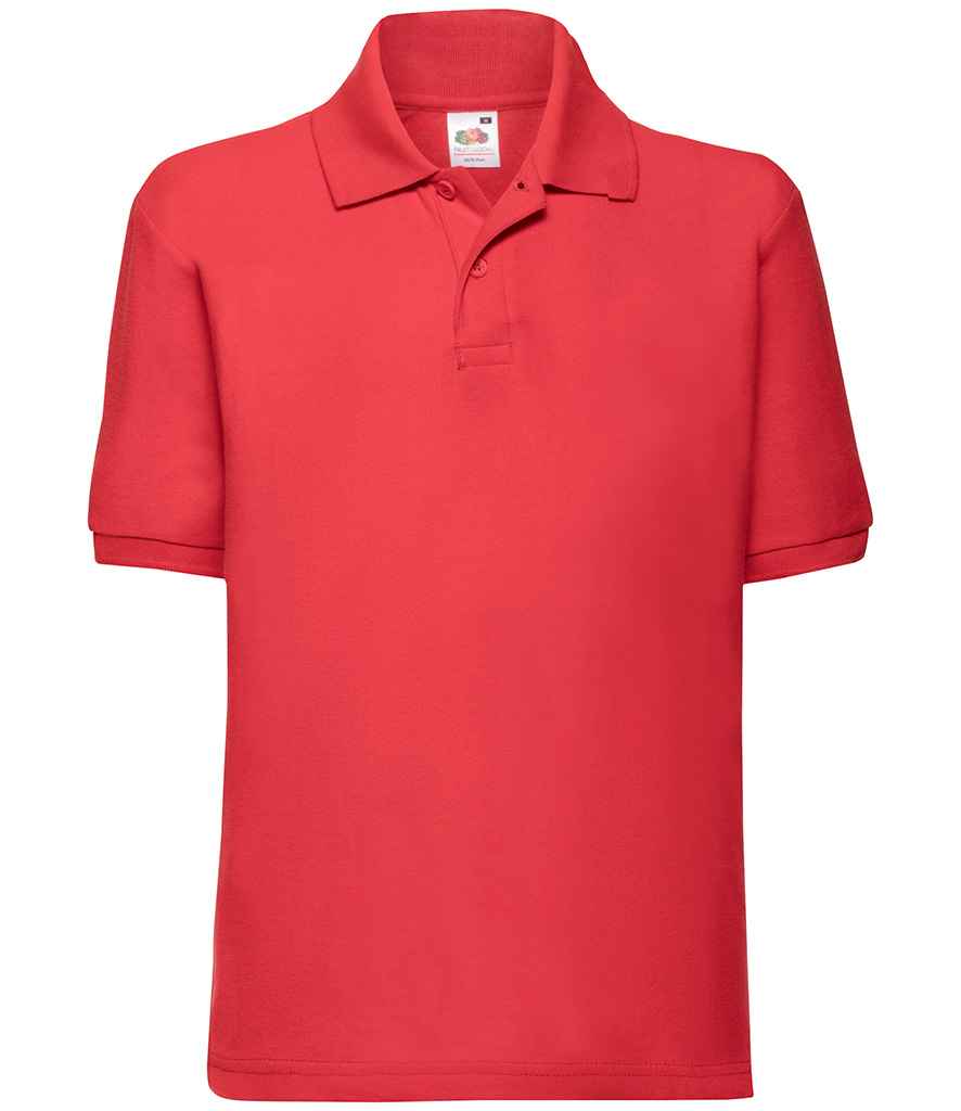 Fruit of the Loom Kids PolyCotton Piqu Polo Shirt