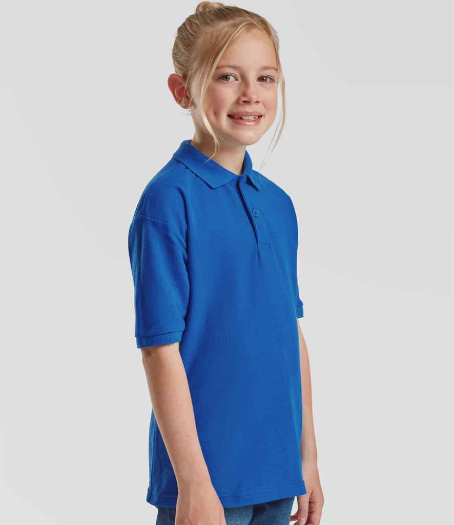 Fruit of the Loom Kids PolyCotton Piqu Polo Shirt