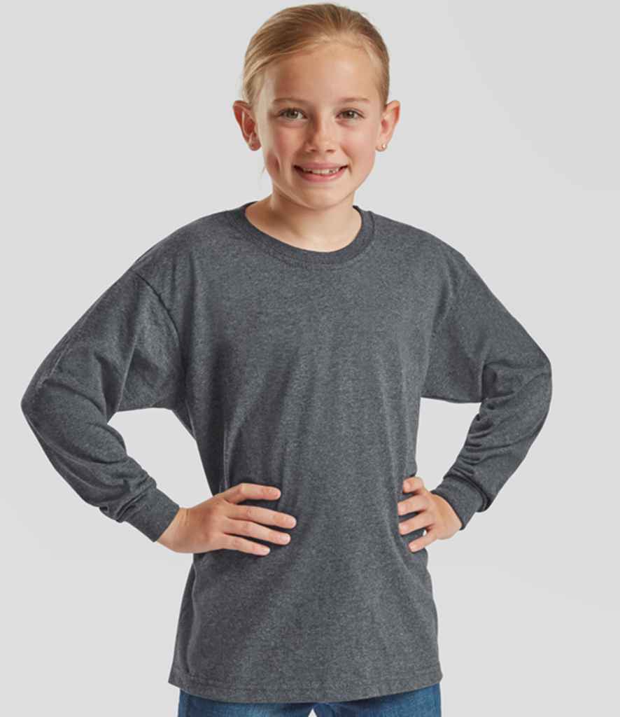 Fruit of the Loom Kids Long Sleeve Value TShirt