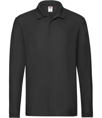 Fruit of the Loom Premium Long Sleeve Cotton Piqu Polo Shirt
