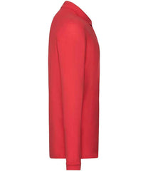 Fruit of the Loom Premium Long Sleeve Cotton Piqu Polo Shirt