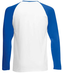 Fruit of the Loom Contrast Long Sleeve Baseball TShirt